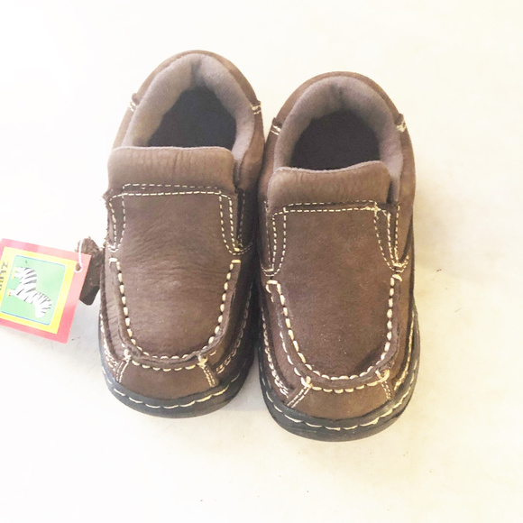 Zebra shoes toddler boys size 7M leather upper new - Picture 2 of 8